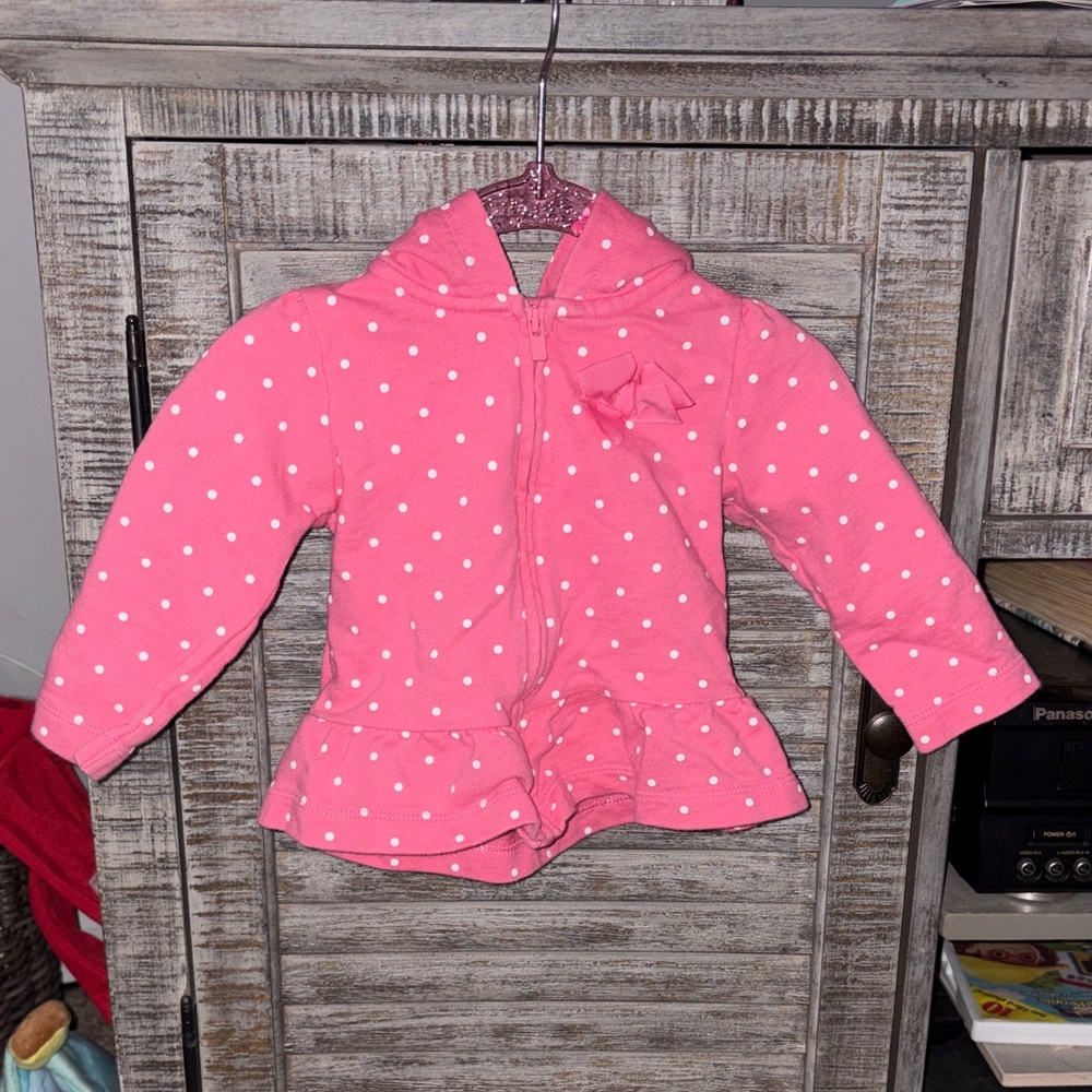 Pink Polka Dot Kids Jacket